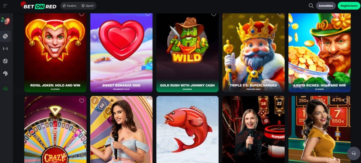 BetOnRed Casino: 6.000 Spiele & bis 450 € Welcome-Paket image 1